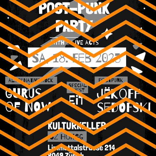Alternative Rock Post-Punk Party Jëkoff Sedofski  + Gurus of Now + EIT ¦  3 Live Acts!