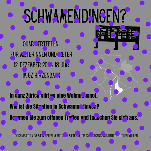 Mietenplenum in Schwamendingen
